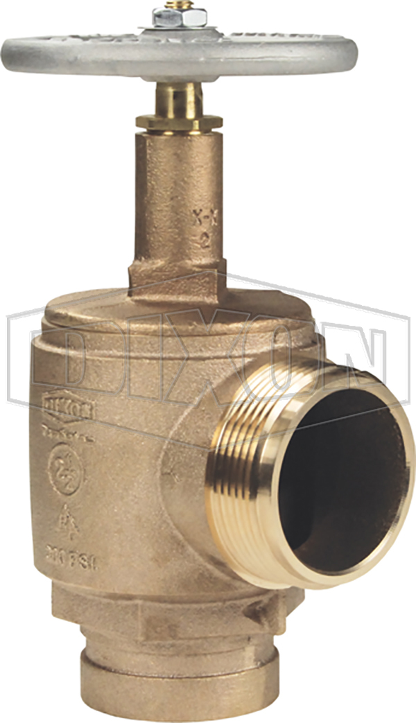Domestic Brass Angle Hose Valve Grooved Inlet
